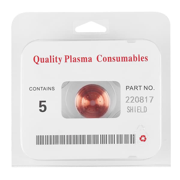 5-pack plasmaskärmkopp för MAX65 85 plasmaskärare förbrukningsmaterial 220817