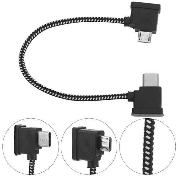 Fjärrkontroll Typ C till Micro USB Transmissionskabel Passar för Mavic AIR 2