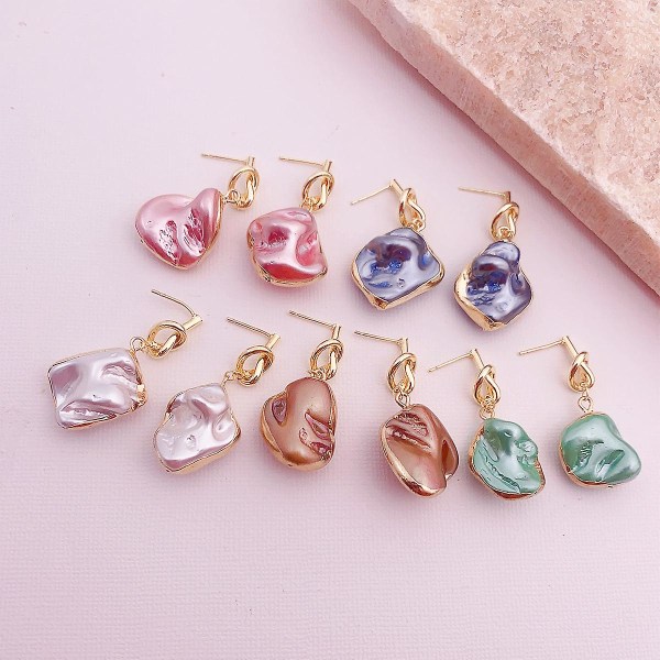 Örhänge Pearl Irregular Girls&#39; Modesmycken Ac3745 A231
