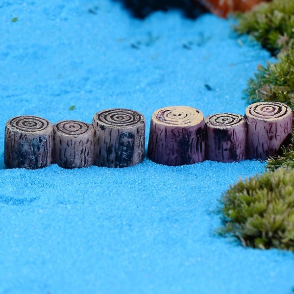 3 stk Pier Stump Bridge Resin Craft Landskab Ornament Have Miniature Bonsai Decor