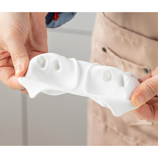 Silikoneformet geléform til børn i fødevarekvalitet DIY kaninpuddingmousse gelésilikoneform (2 grisekaniner),