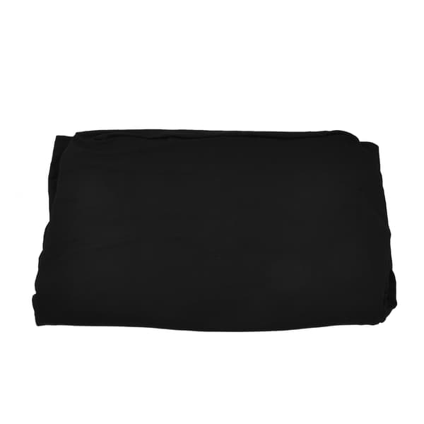 Svart Stretch Rektangulær Rynkebestandig Vaskbar Universal Duk for Bryllupsutstilling 8FT 244x76x76cm