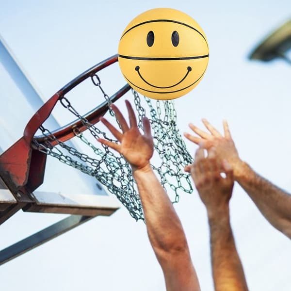 Elastisk Holdbar Læder Basketball Gul Cool