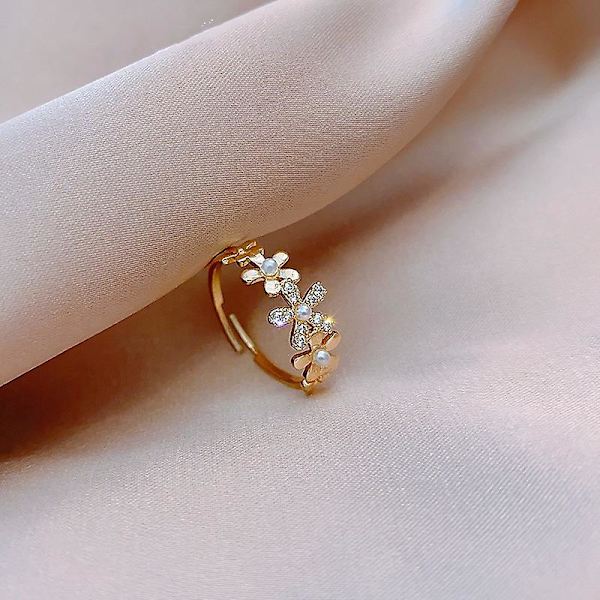 Ring Pearl Justerbar Tjejer&#39; Modesmycken Ac3886 A57