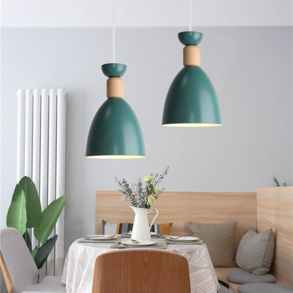 Lys luksus soveværelse belysning restaurant lampe lysekrone kreativ grøn uden lyskilde