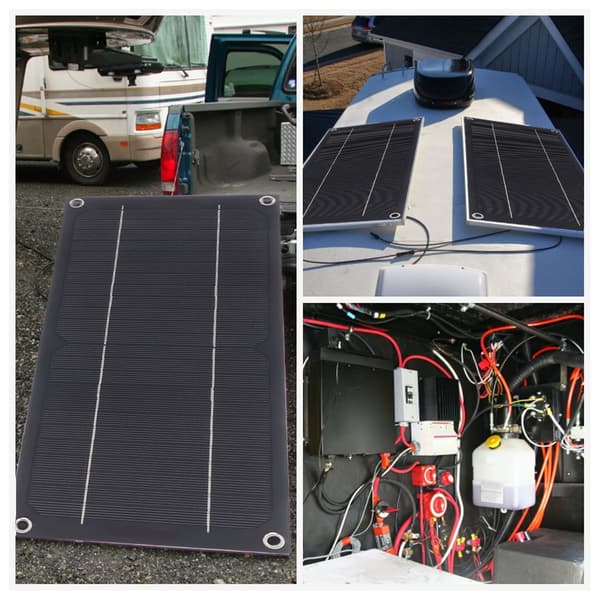 Solpanel monokristallint kisel för bil, husbil, flygplan, utomhus, jordbruk, plantering 600W 18V