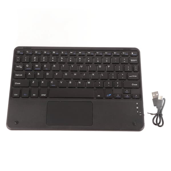 Bluetooth Trådløst Tastatur med Touchpad 78 Taster Ultra Tyndt Lydløst Tastatur til Android til Windows til iOS