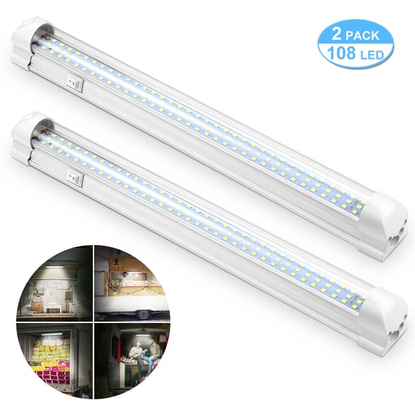 FBA DC12V LED-sisävalaistus RV-lamput 2 kpl