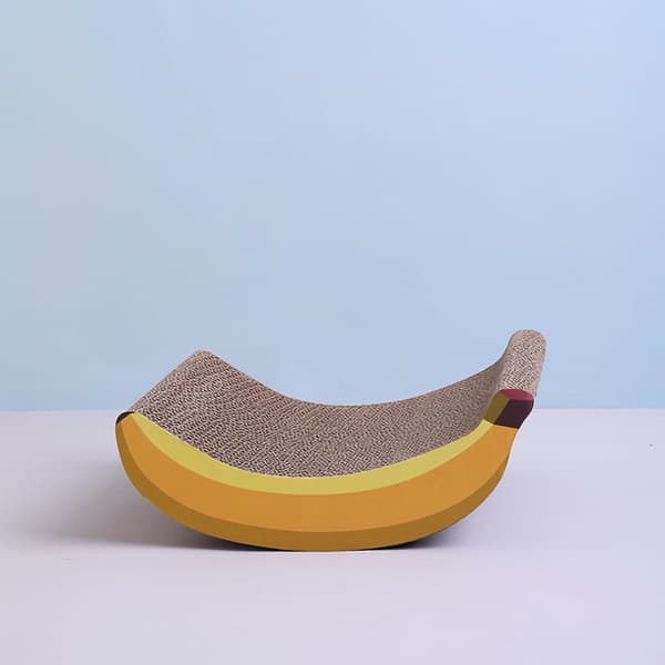 Söt Bananformad Klösbräda för Katter och Kattungar