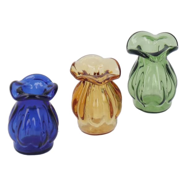 3:e Dockhus Glasvas DIY Simulerad Miniatyrvas Dockhus Landskapsdekoration Tillbehör Typ A