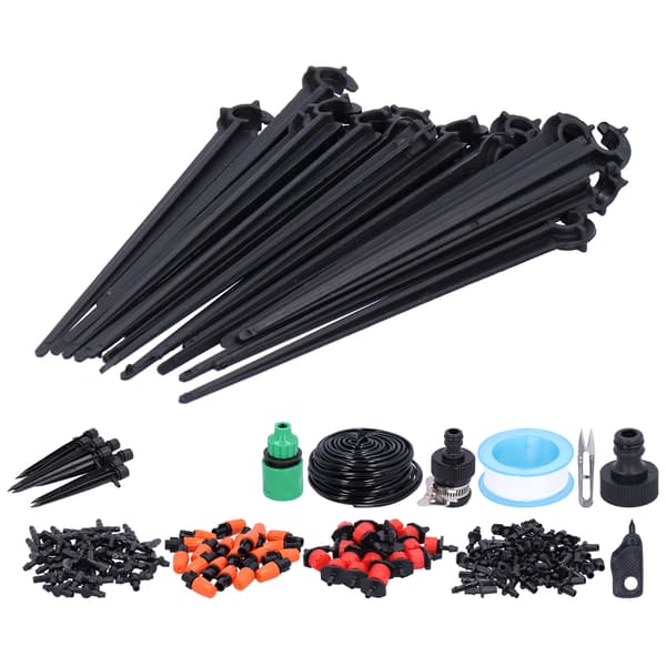 DIY Trädgårdsbevattningssystem 30M Slang Mikro Dropp Kit