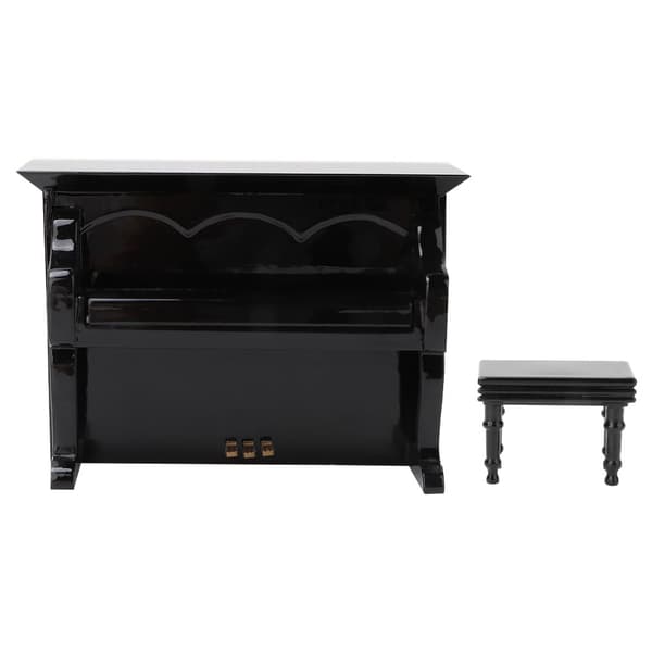 Trä Mini Piano Model - Musikinstrument Present för heminredning