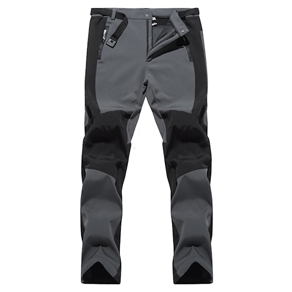 Mænds colorblock forede bukser med lommer Grey M