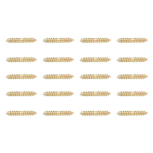 20 st 5x30 mm Dubbeländad Träskruv Koppling för Möbelmontering
