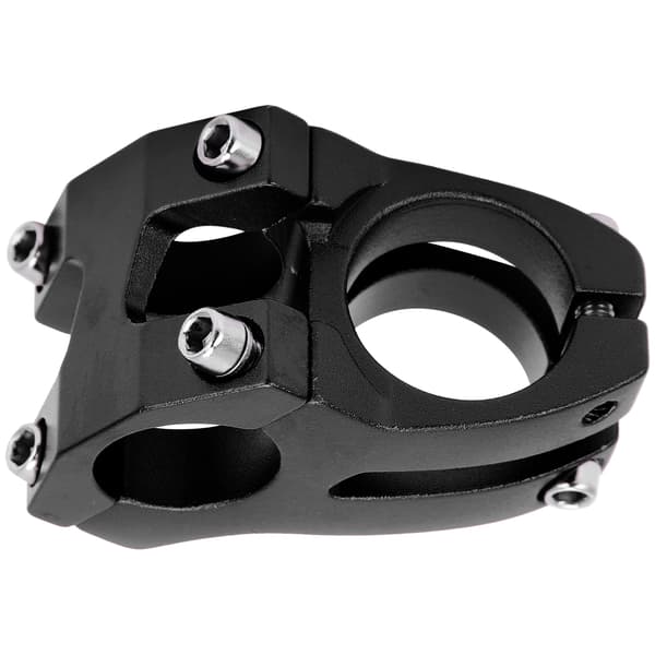 LUNJE 25.4x35mm Hul Legering Cykelstyr Kort Riser Sort
