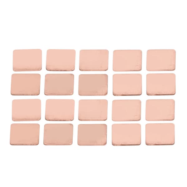 20 stk. kobber kjøleplate 1,5 mm 0,06 tommer rask varmeavledning for bærbar CPU GPU