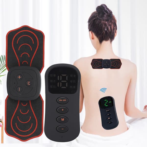 Bärbar Multifunktionell Fjärrkontroll Smart Elektronisk Nack- och Axelmassageapparat