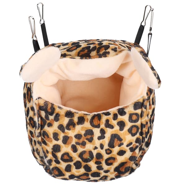 Hängande Hamster Tjock Sockerglidare Varm Vila Bomullshus Leopard
