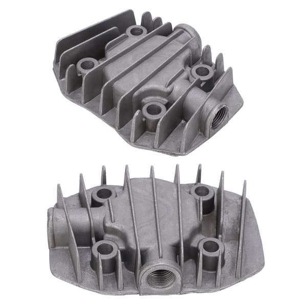 Aluminium køledele til 2 luftkompressor cylinderhoveder 48mm x 62mm