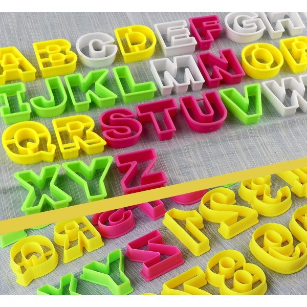 26 engelske bogstaver plastik kikseform