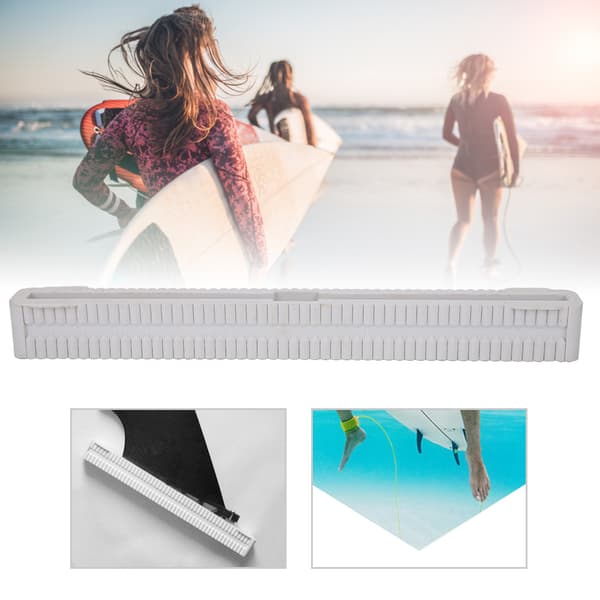 10 tum Universal Longboard Surfbräda Enkel Center Tail Fin Box Plug Hållare Nylon Vit