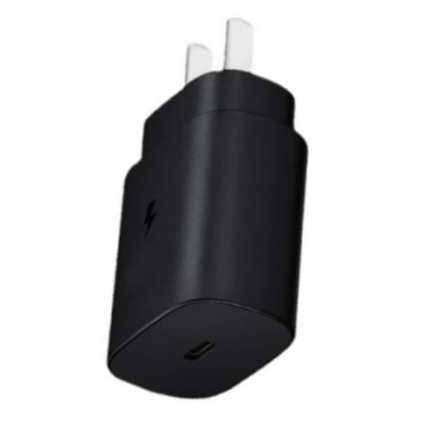 25W PD USB C Vegglader Superrask Ladeblokk for Samsung Note10 S20 US Plug Svart