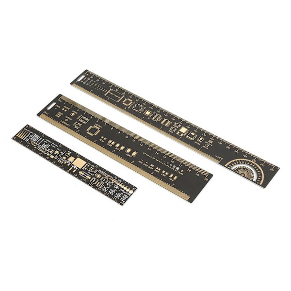 Multifunktionell PCB Linjal Set 3 Delar 16 20 26 cm