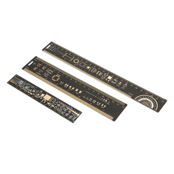 Multifunktionelt PCB Linealsæt 3 Stykker 16 20 26 cm