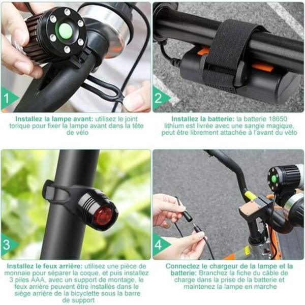 Tehokas LED MTB ajovalo pyörän valo MTB valot ladattava LED polkupyörän ajovalo vedenpitävä 4000 LM 3 T6 CREE XM-L 4 Lig