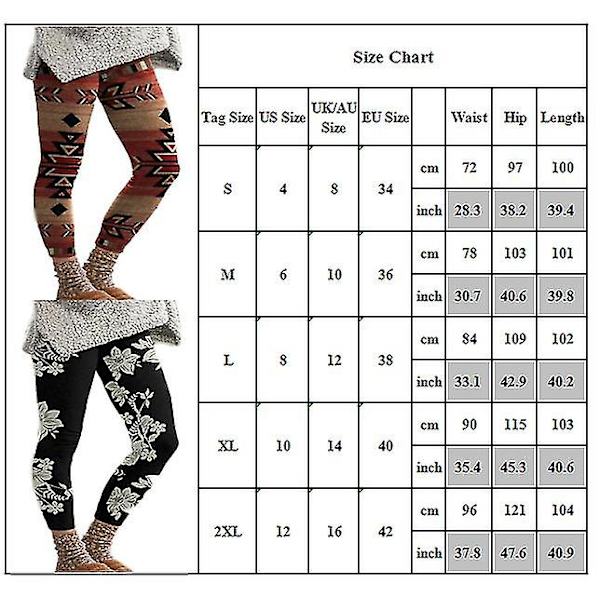 Naisten Casual Yoga Thermal Leggingsit Red XL