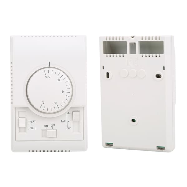 Mekanisk Ytmonterad Luftkonditioneringstermostat 10-30℃ AC220V Temperaturregulator