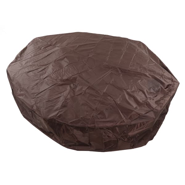 Utomhusmöbler Dammskydd Badkarsskydd 190 Silver Polyester Taft Spaöverdrag Vattentätt Lock 215x70cm Kaffe