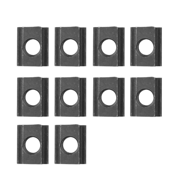 Svartoxid Grade 8.8 Kolstål T-spår Mutter M12 Gänga 10-pack
