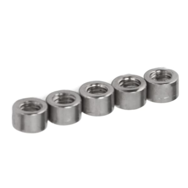 50 st M4x0,7 mm rund kopplingsmutter 4 mm längd 304 rostfritt stål hållbar rund kopplingsmutter för underhåll