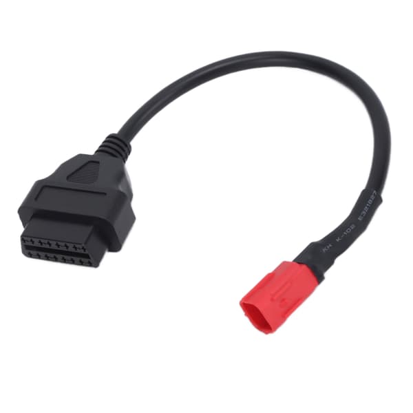 Motorcykel OBD 16 Pin til 6 Pin Adapter Kabel Fleksibel Sort Vedligeholdelse Modifikation