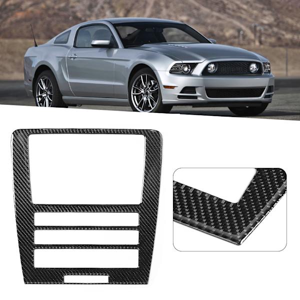 Kolfiber GPS Navigationskontrollpanelsskydd passar Ford Mustang 2009-2013