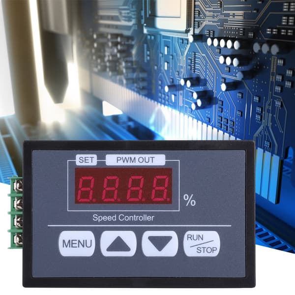 PWM Hastighetsregulator Knapptyp Motor Strömreglering Effektregulator DC6V till 60V