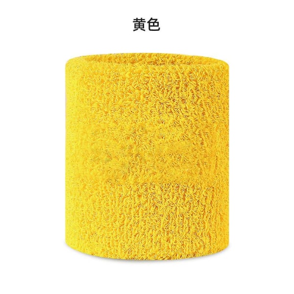 Svedabsorberende håndklædearmbånd 2 stk yellow