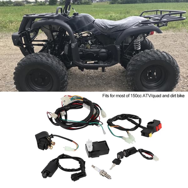 Komplet ledningsnet solenoid spole CDI relæ kit til 150cc ATV Quad tilbehør
