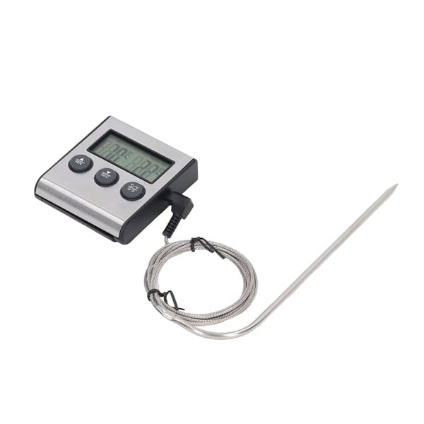 Elektronisk digital köttermometer med sond för matlagning i ugn, köksgrillning, förinställd temperaturtimer