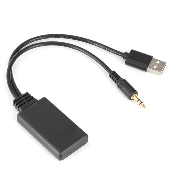 Bluetooth 5.0 Receiver Adapter Kabel USB+3.5mm Port Stereo Audio til Bil AUX Højttaler Universal