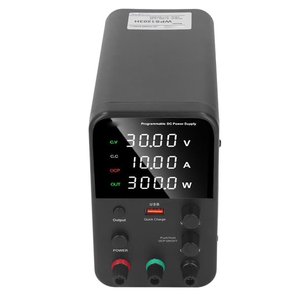 Justerbar DC Strømforsyning 0-120V 0-3A 360W Digital Display EU Stik AC230V