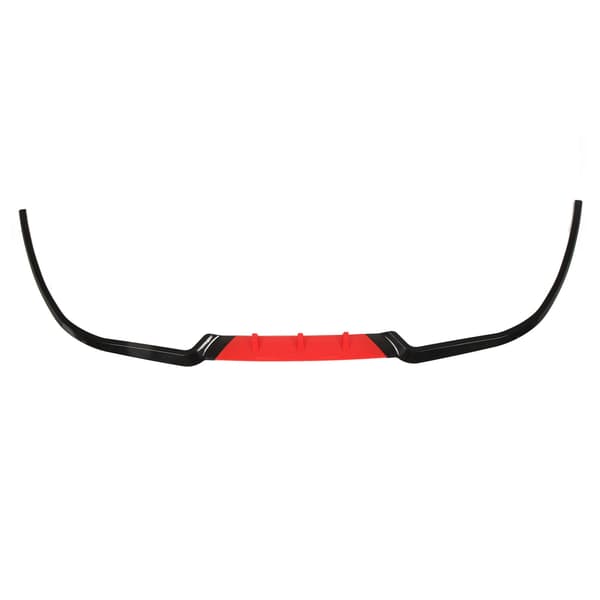 3ST Front Bumper Splitter Lip Spoiler Universal Passform A3 A4 A6 Rød