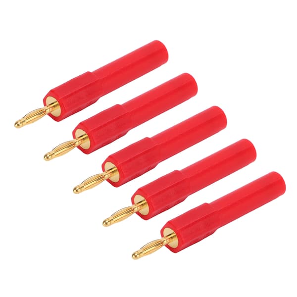 5-pak Bananstikadapter Stærk forbindelse Høj ledningsevne 2 mm til 4 mm konvertering