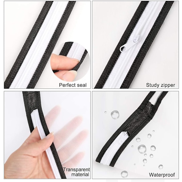 Støvdæksel, Black Edge Translucent, pakke med 12 stk