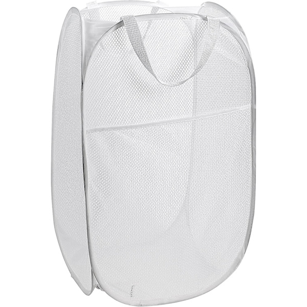 Mesh Popup tvättkorgar - Bärbara, hållbara handtag, hopfällbar för förvaring och lätt att öppna. Vikbara popup-klädeskor är bra för barnen