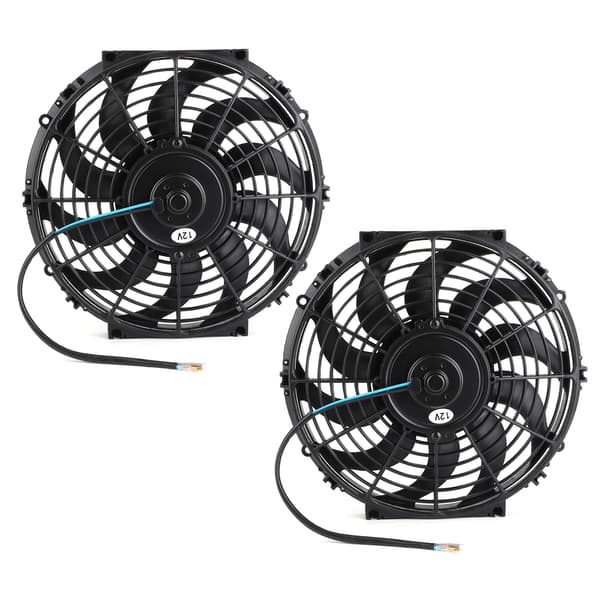 Kølerkøleventilator 12 tommer universal bilventilator elektrisk 80W 10 blade