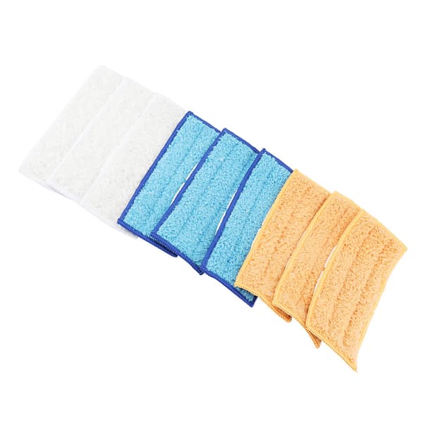 9 Vaskbare Mikrofiber Mopp Erstatningsputer Passer Flat Spray Mopp Sett