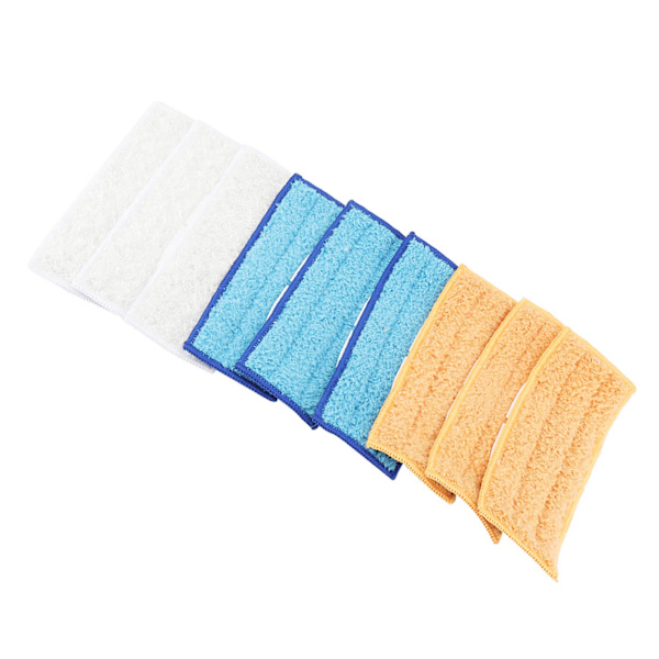 9 Vaskbare Mikrofiber Moppe Udskiftningspuder Passer til Flad Spray Moppe Sæt