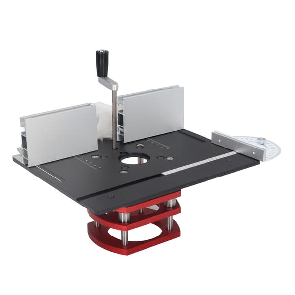 Overhead Router Lift med Topplade Træbearbejdning Slidsning Trimning Facade Bordplade Sort